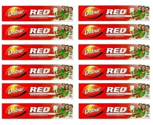 12x dentifricio rosso - 12x, dabur