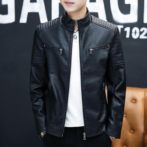 Cappotto giacca biker uomo
