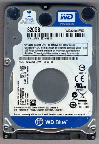 Hard disk sata 320 - disk, gb