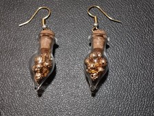 Orecchini bottiglia oro 24 kt