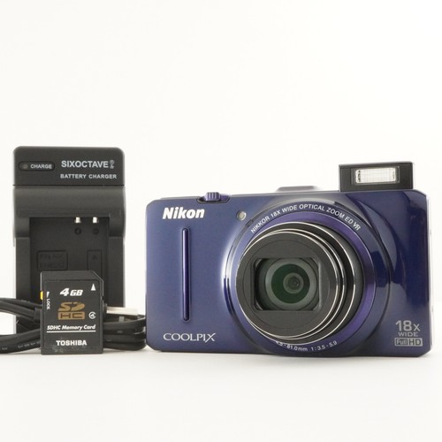 Nikon coolpix s9300 blu - s9300, con