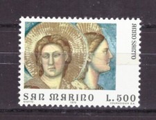Francobolli San Marino 1975 Anno Santo Giotto 500 Lire MNH** SAS942
