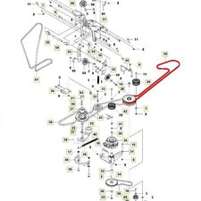 Cinghia trapezoidale doppia 593667401 / 546482602 per Husqvarna Rider RC 318T, RC 320Ts AWD