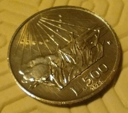 Moneta argento 500 lire - moneta, 7°