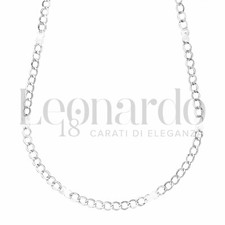 Collana catenina cerini oro bianco 18kt grammi 3,90 cm60