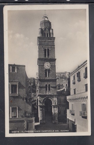Cartolina gaeta campanile del - gaeta,
