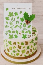 Stencil foglie di torta