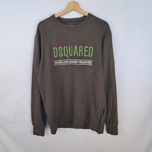 Felpa dsquared2 colore verde - felpa,