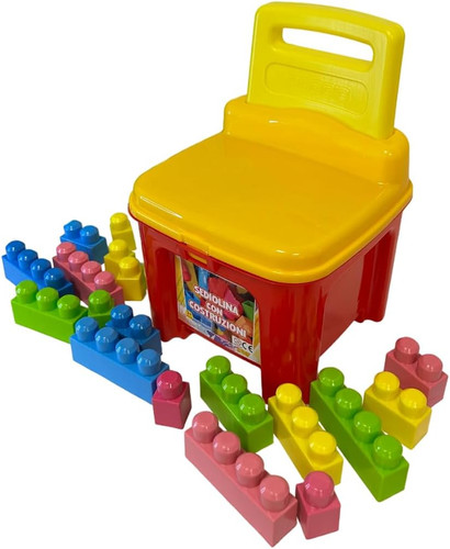 Sedia con costruzioni per - costruzioni,