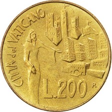 Vatican City | 200 Lire Coin |