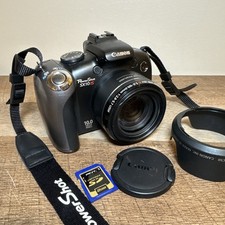 Canon Powershot SX10IS 10MP fotocamera digitale punta e scatta, custodia, cinturino, testata