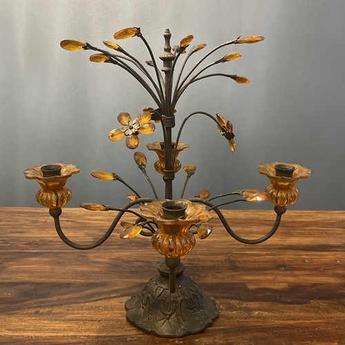 Candelabro vintage ghisa - candelabro,