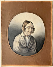 MILANO 1800 LA SIGNORA Acquarello su carta 1830/1840 c.a.