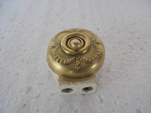 Vintage ottone ceramica - ottone, &
