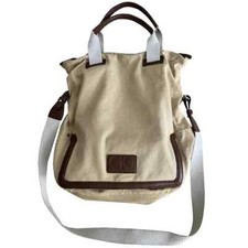 Calvin Klein Jeans – Borsa in tela champagne e velle vegana marrone