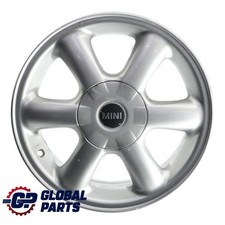 Mini One R50 R56 Cerchi Lega Argento 15" ET:45 5,5J Rotator Spoke 101 6769405