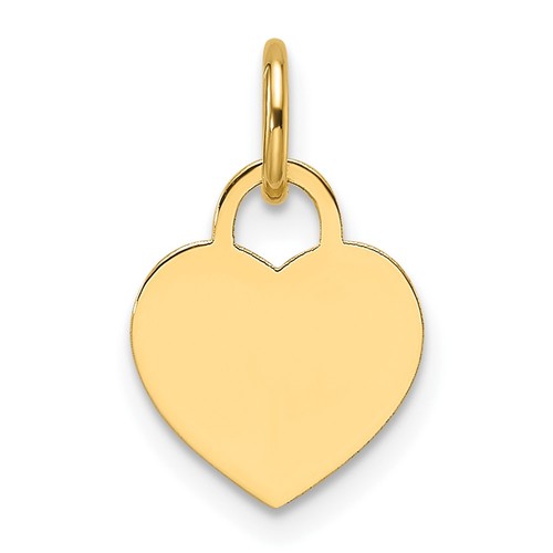 Charm piccolo cuore - inciso, in