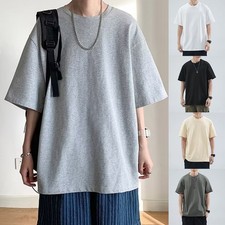 Top casual uomo girocollo