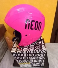  CASCO NEON WILD KID WLD19.10 ROSA FLUO E NERO OMOLOGATO FIS