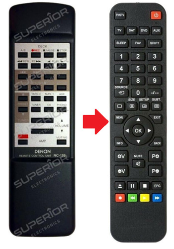 Telecomando ricambio denon - ricambio,