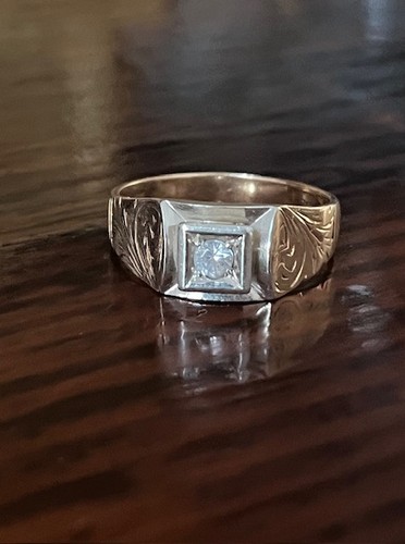 Anello uomo vintage oro kt - vintage, 18