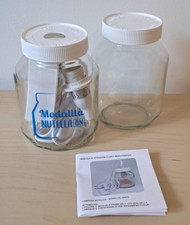 NUTELLA Ferrero lampada barattolo blu Modalita` ON  + vasetto vuoto collezione