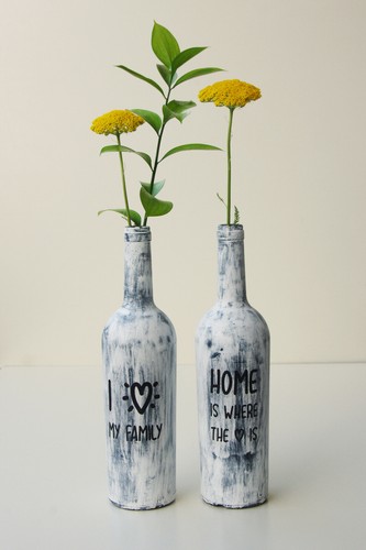 Coppia bottiglie decorative - bottiglie,