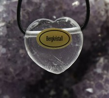 Pendente A Cuore In Cristallo Di Rocca Forato Pendente In Pietra Preziosa B2