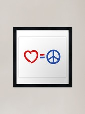 Amore pace stampa artistica - =,