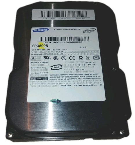 Samsung spinpoint sp0802n - samsung,