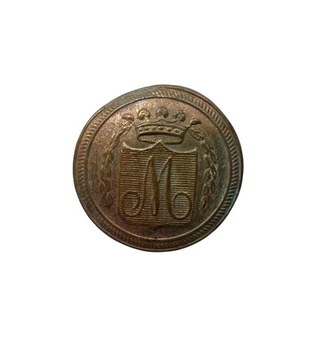 Bottone medaglia fregio - *hh*,