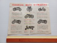 Cimatti produzione modelli 49-75-125-160 1955 circa depliant italiano originale