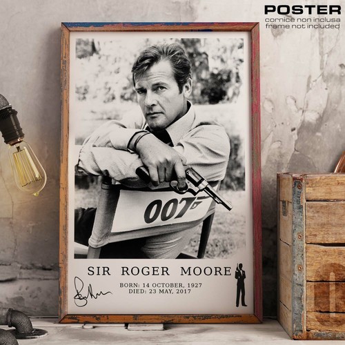 Poster locandina roger - roger, moore