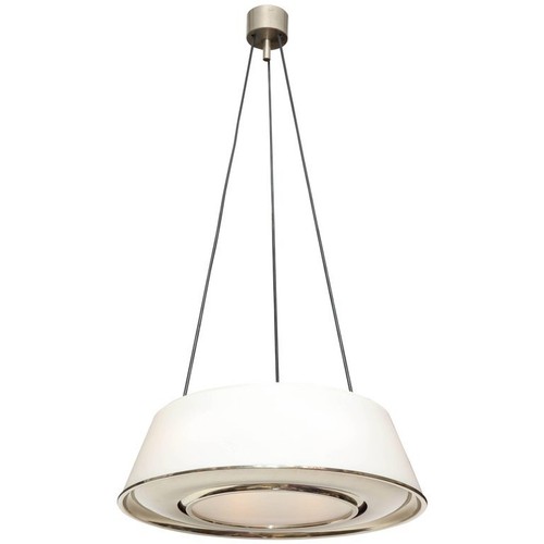 Frosted art glass and nickel - frosted,