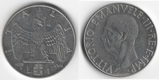 Italia 1 lira, 1939 Amagnetica