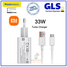 CARICABATTERIE ORIGINALE XIAOMI MDY-11-EZ FAST RAPIDO 33W +CAVO USB-C 78C466A