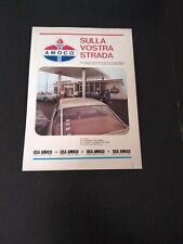 1967 AMOCO ITALIA DISTRIBUTORE POMPA BENZINA  VINTAGE AD PUBBBLICITA