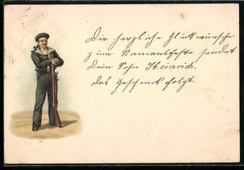 Litografia soldato marino - litografia,
