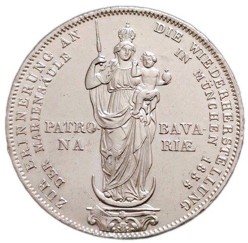Baviera patrona 1855 argento - baviera,