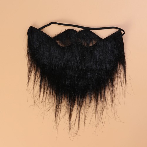 Barba finta nera baffo - nera, finto
