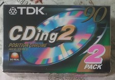 2 Audiocassette TDK CDing2 90 - Made In Europe 2001 - Nuove Sigillate New Sealed