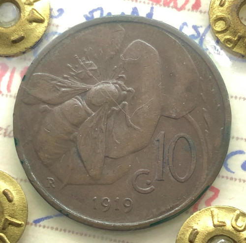 Centesimi ape 1919 - 10,
