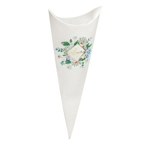 Scatola cono bianca - cono, bomboniere