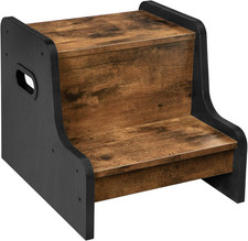 Poggiapiedi per Bambini, Sgabello Scaletta a 2 Gradini, Con Piedini Antiscivolo 