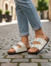 CIABATTE DONNA BEIGE SOLO