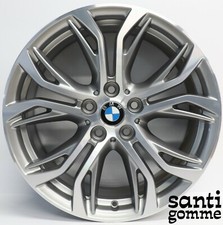 4 CERCHI IN LEGA 7,5 X 18 " BMW X1 F48 ORIGINALI 6856067 ANTRACITE DIAMANTATI