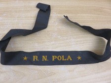 Nastrino nastro berretto cappello Marina Seconda Guerra Mondiale REGIA NAVE POLA