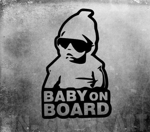 Adesivo bambino bordo auto - bambino,