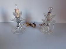 coppia abat-jour classici in cristallo anni '60