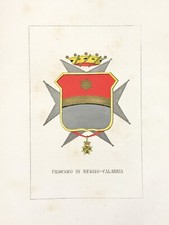 1882 ARALDICA STEMMA FAMIGLIA